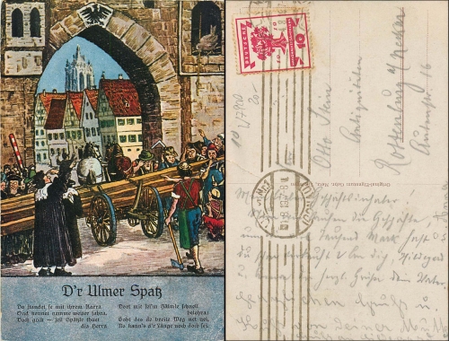Ulm D'r Ulmer Spatz o 1.8.1919