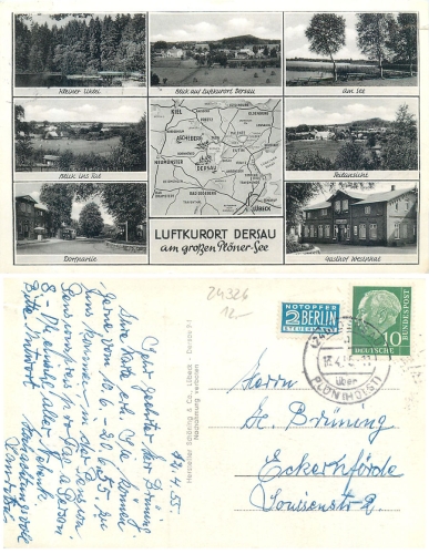24326 Dersau am Ploner See o 13.4.1955
