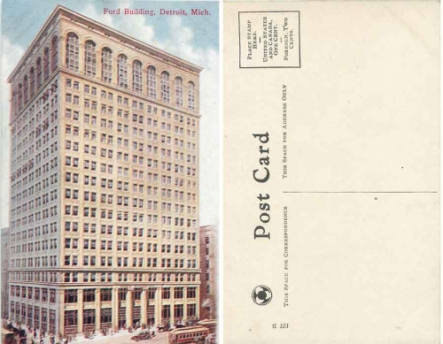 Michigan Detroit Ford Building *ca.1910