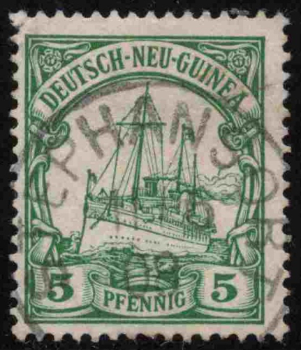 Deutsch-Neuguina Michel 8  o gestempelt Kaiseryacht  ohne Wasserzeichen
