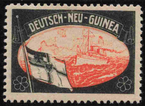 Deutsch-Neuguina Vignette um 1900