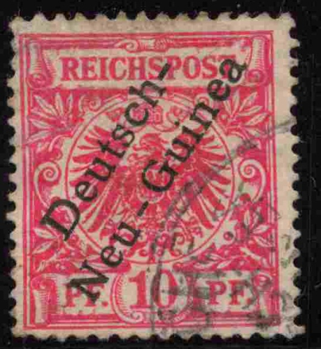 Deutsch-Neuguina Michel 3 o gestempelt Krone Adler