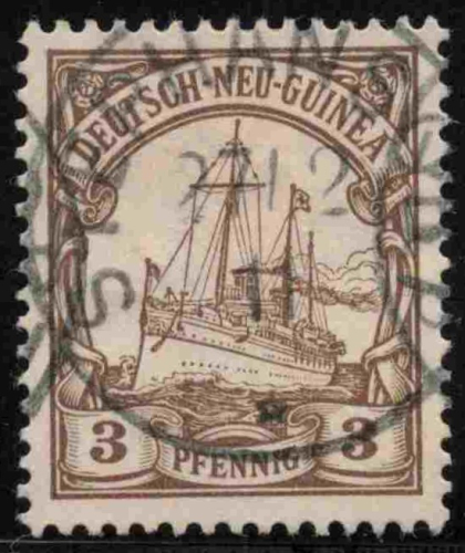 German New Guinea Michel No. 7, used (postmarked), Imperial Yacht issue.