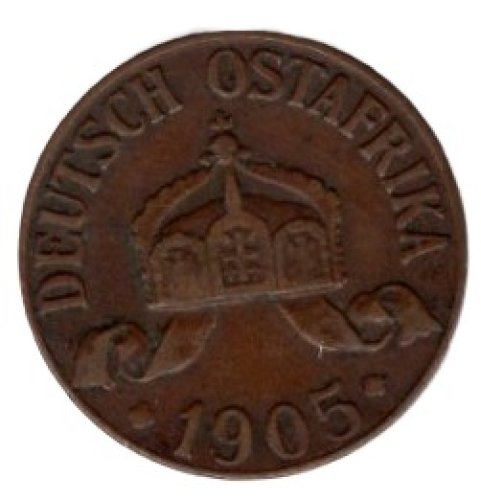 Deutsch Ostafrika 1 Heller 1905 J