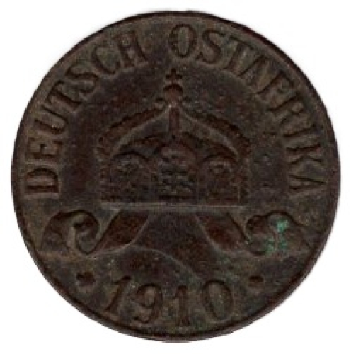 Deutsch Ostafrika 1 Heller 1910 J