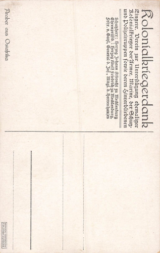 Araber aus Ostafrika Kolonialkriegerdank * um 1915