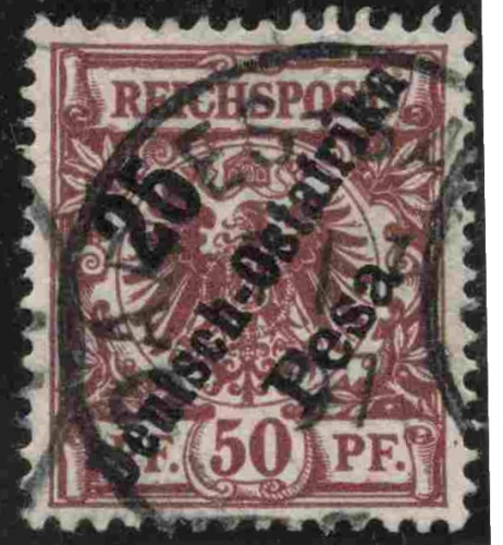 Deutsch-Ostafrika Michel 10 o gestempelt Krone Adler