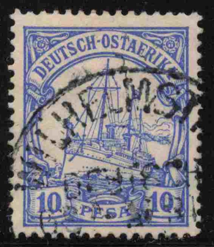 German East Africa Michel 14 o (cancelled) Kaiser's Yacht issue