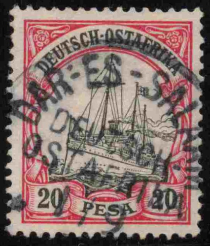 Deutsch-Ostafrika Michel 16 o gestempelt Kaiseryacht 
