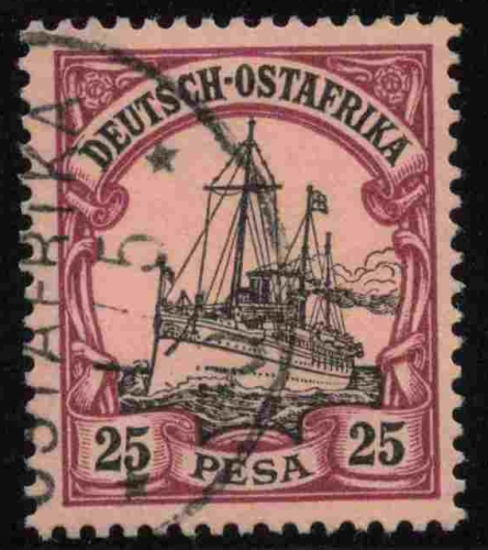 Deutsch-Ostafrika Michel 17 o gestempelt Kaiseryacht  