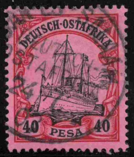 Deutsch-Ostafrika Michel 18 o gestempelt Kaiseryacht