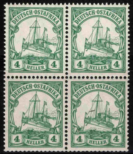 German East Africa Michel 31 ** mint, never hinged block of four