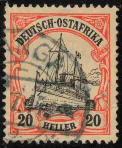 Deutsch-Ostafrika Michel 34 o gestempelt Kaiseryacht