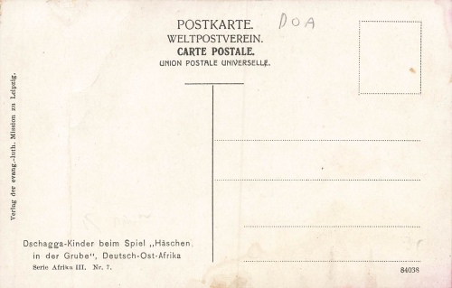 Chagga children playing German East Africa * around 1910