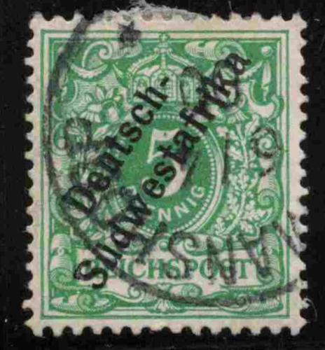 Deutsch-Südwestafrika Michel 6 o gestempelt Krone Adler