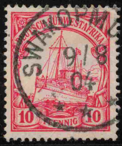 German South West Africa Michel No. 13 cancelled, Kaiser's Yacht issue