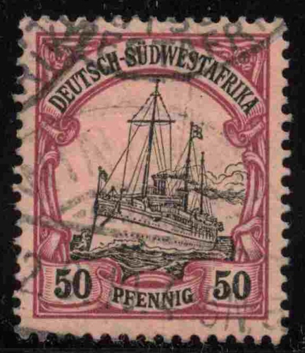 Deutsch-Südwestafrika Michel 18 o gestempelt Kaiseryacht