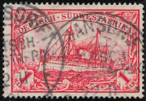 Deutsch-Südwestafrika Michel 20 o gestempelt Kaiseryacht