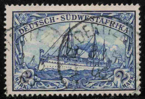 Deutsch-Südwestafrika Michel 21 o gestempelt Kaiseryacht