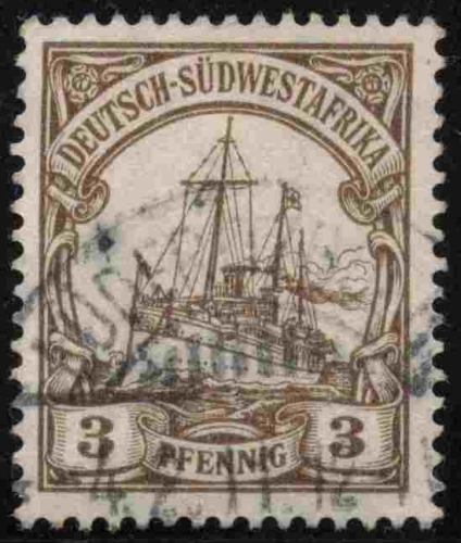 Deutsch-Südwestafrika Michel 24 o gestempelt Kaiseryacht