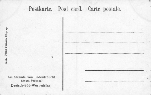 Lüderitzbucht (Angra Peguena)Deutsch-Südwestafrika * um 1910
