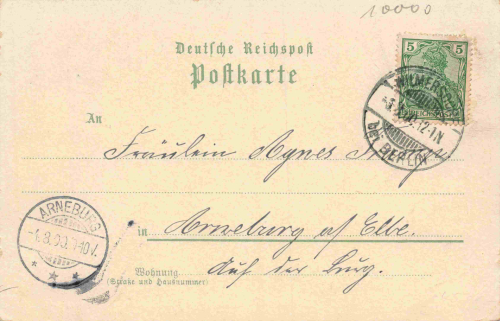 Deutsch-Wilmersdorf, Berlin – Vintage lithographic postcard, c. 1900