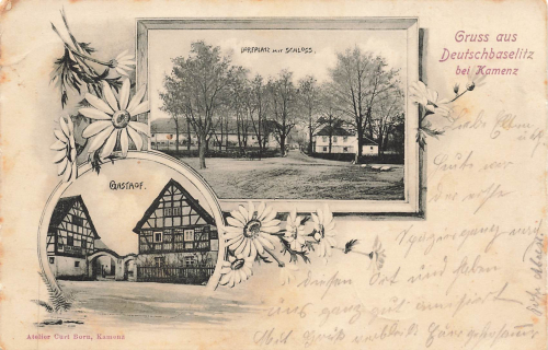 01917 Deutschbaselitz bei Kamenz Gasthof o 1903