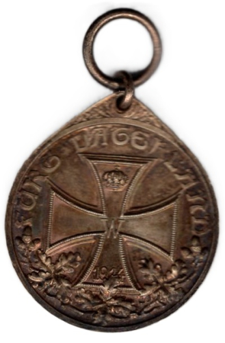 Deutsche Ehrendenkmuenze des Weltkriegs vergoldet Deutsche Ehrenlegion