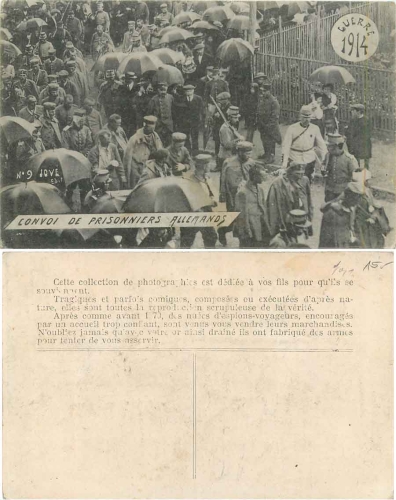 Deutsche Kriegsgefangene in Frankreich * 1914