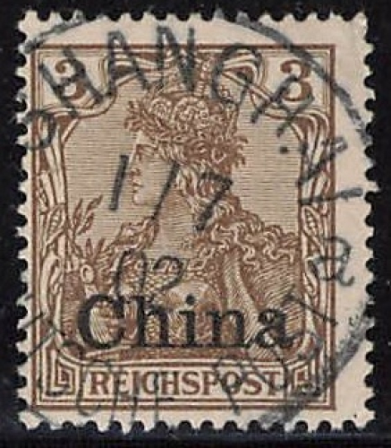 Deutsche Post in China  Michel 15a o gestempelt