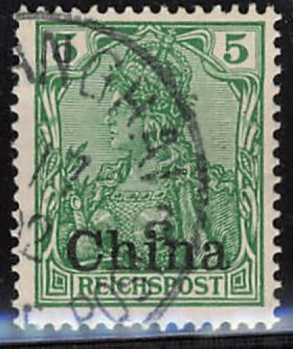 Deutsche Post in China Michel 16 o gestempelt Germania