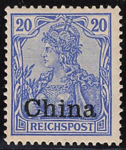 Deutsche Post in China Michel 18 * ungebraucht mit Falz Germania