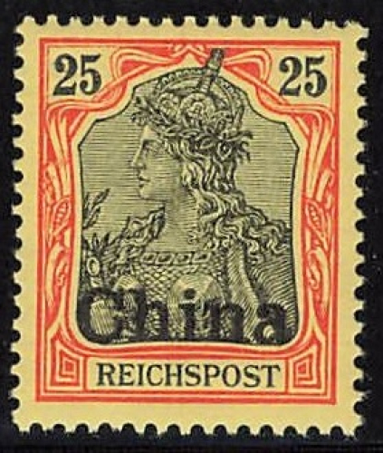 Deutsche Post in China Michel 19 postfrisch Germania Altsignatur