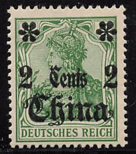 Deutsche Post in China Michel 28 * ungebraucht mit Falzrest Germania