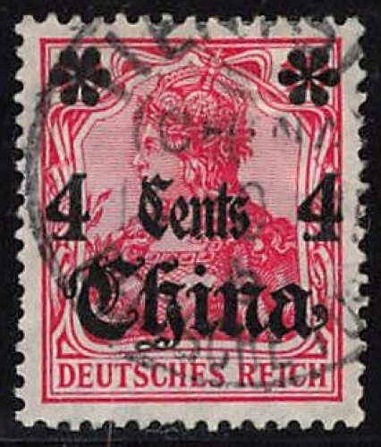 German Post in China, Michel No. 40, used (cancelled), Germania issue.