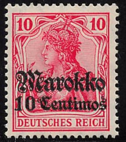 Deutsche Post in Marokko Michel 23 * ungebraucht Germania 