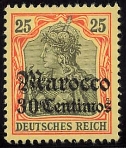 Deutsche Post in Marokko Michel 25 * ungebraucht Germania