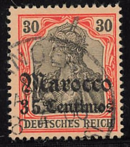 Deutsche Post in Marokko Michel 26 o gestempelt Germania