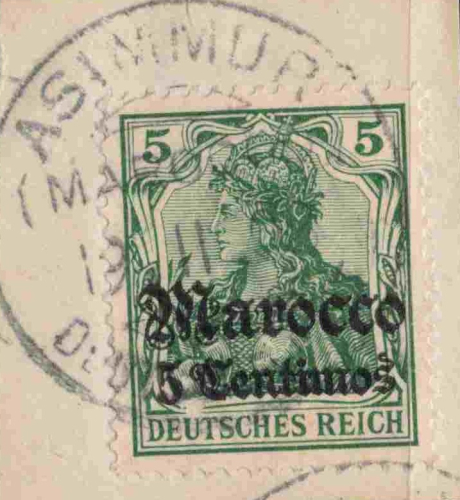 Deutsche Post in Marokko Michel 35 o gestempelt Germania