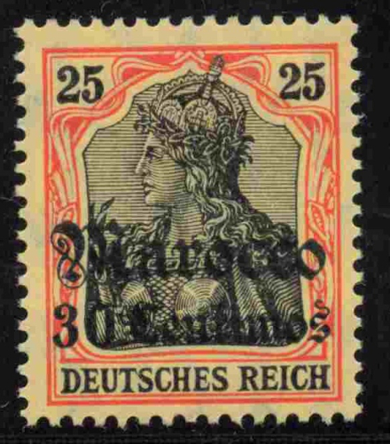 German Post in Morocco Michel 38 * unused Germania