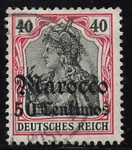 Deutsche Post in Marokko Michel 40 o gestempelt 2 x geprüft Bothe BPP