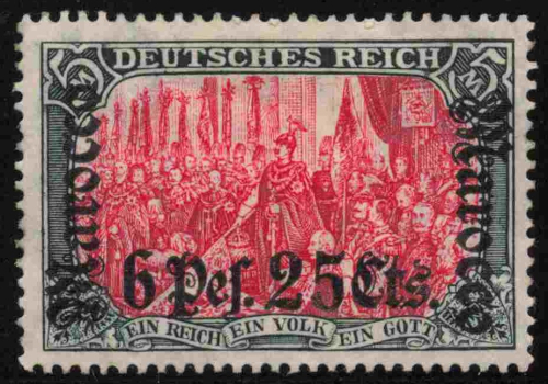German Post in Morocco Michel 45 * unused