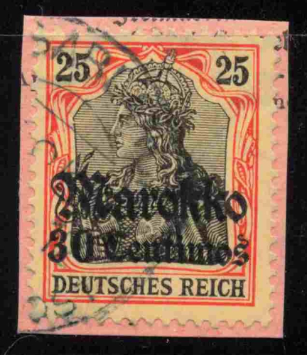 Deutsche Post in Marokko Michel 50 o gestempelt Germania