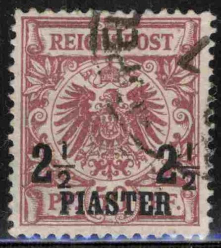 Deutsche Post in der Türkei Michel 10 o gestempelt Krone Adler