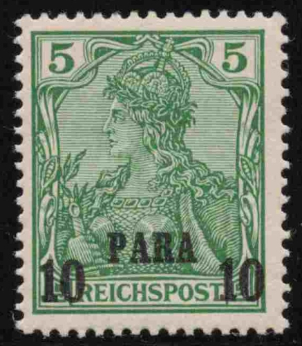 Deutsche Post in der Türkei Michel 12 I * ungebraucht Germania  mit Falz / Falzrest