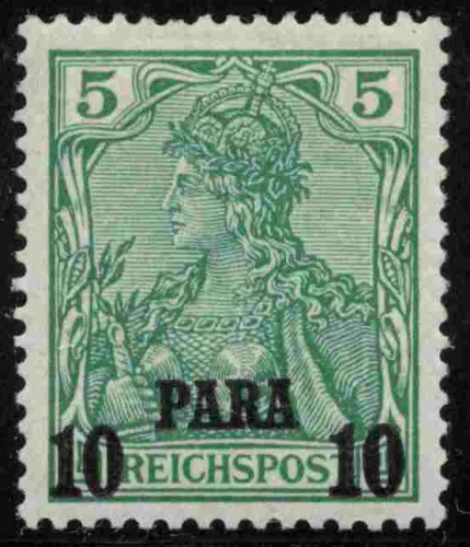 Deutsche Post in der Türkei Michel 12 II * ungebraucht Germania
