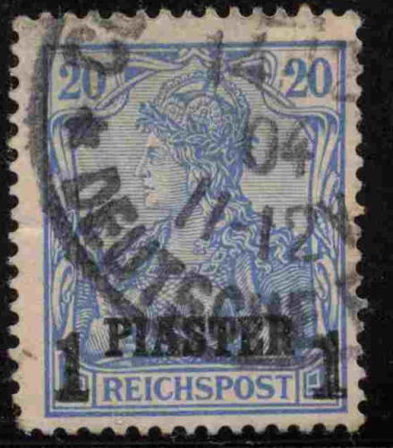 Deutsche Post in der Türkei Michel 14 I o gestempelt Germania