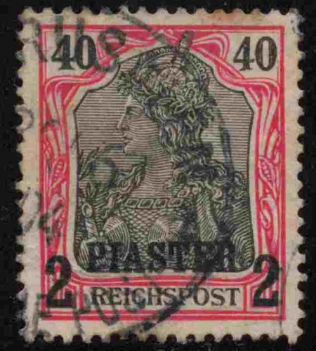 Deutsche Post in der Türkei Michel 17 I o gestempelt Germania