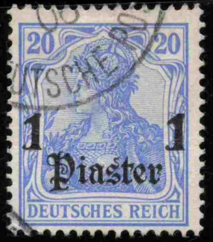 Deutsche Post in der Türkei Michel 26 o gestempelt Germania