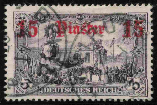 Deutsche Post in der Türkei Michel 34 o gestempelt